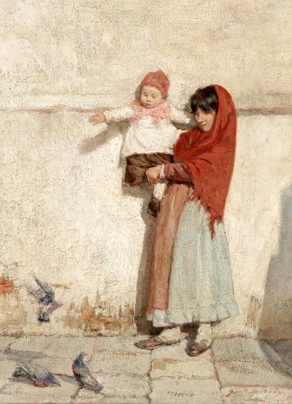 "Painting. People" by Burr H. Nicholls