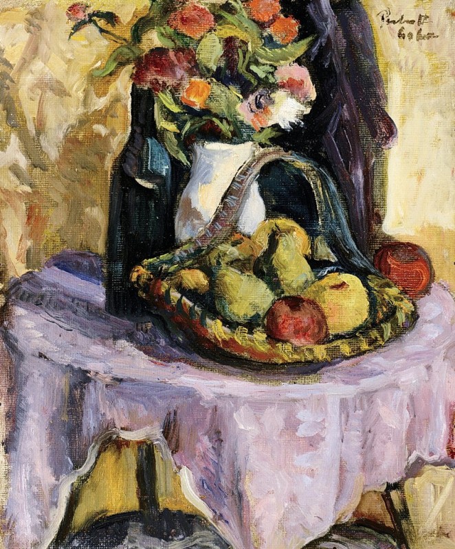 "Pictură. Natură statică" by Vilmos Perlrott-Csaba