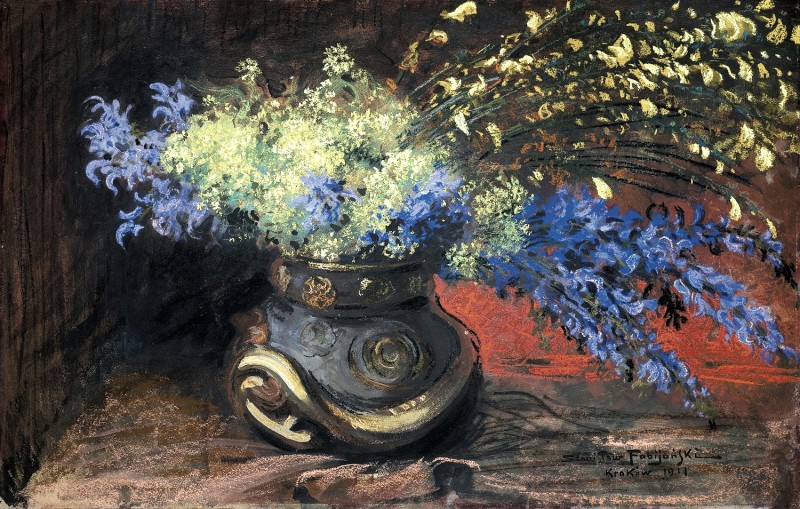 "Painting. Flowers" by Stanisław Fabijański