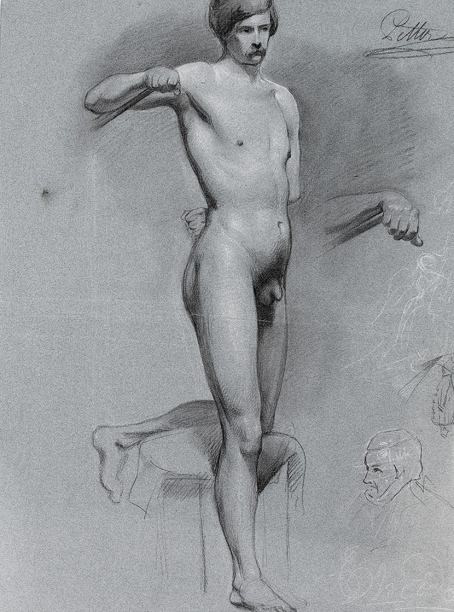 "Drawing. Nude" by Theodor Josef Petter