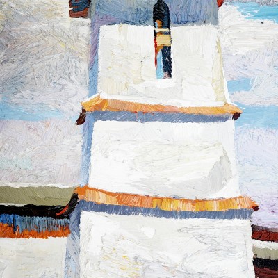 "Râmnicu-Vâlcea" by Anatol Ghimpu, ulei pe pânză