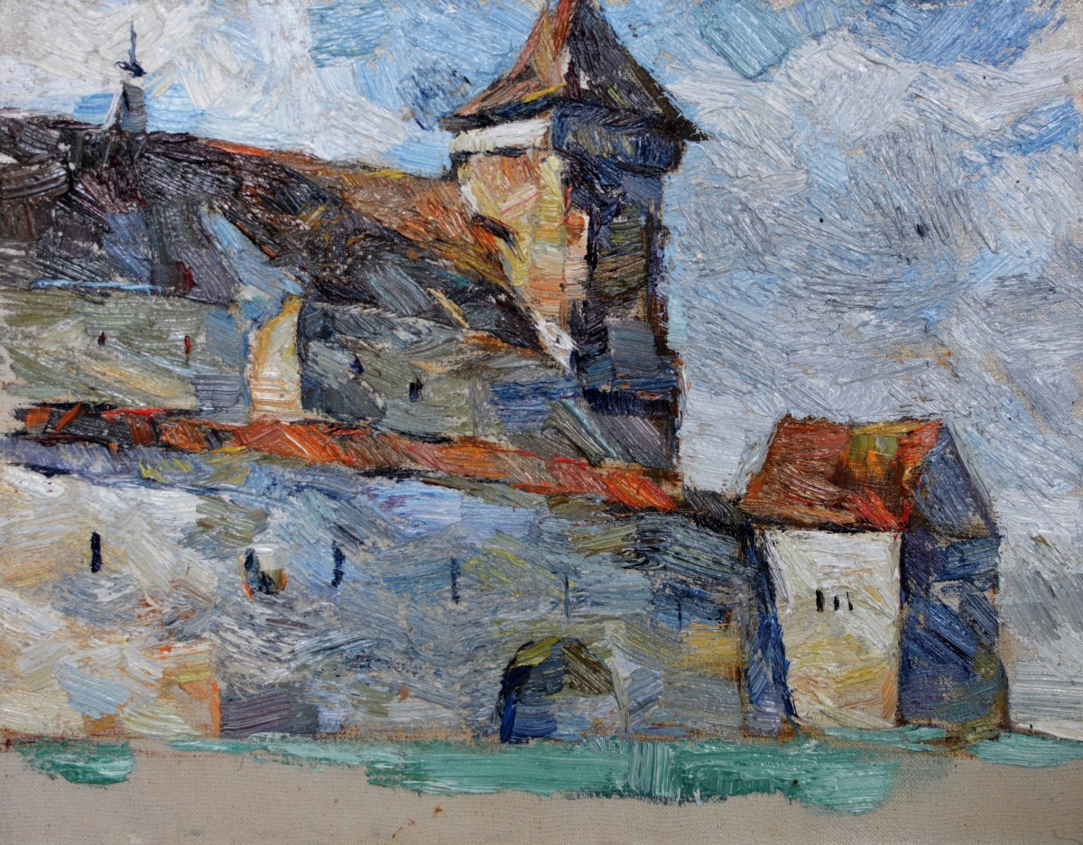 "Pictură. Pleinair. Pleinair România" by Mădălina Spînu, ulei pe pânză