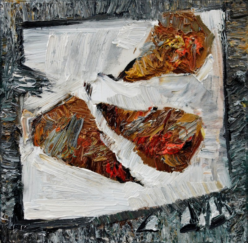 "Studiu. Natură statică" by Diana Rumeghea, 2020, oil on canvas