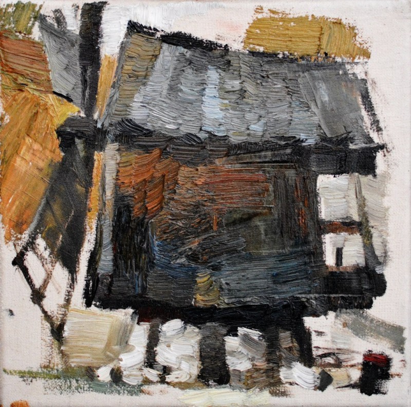 "Moară" by Cezar Ciobanu, 2015, oil on canvas