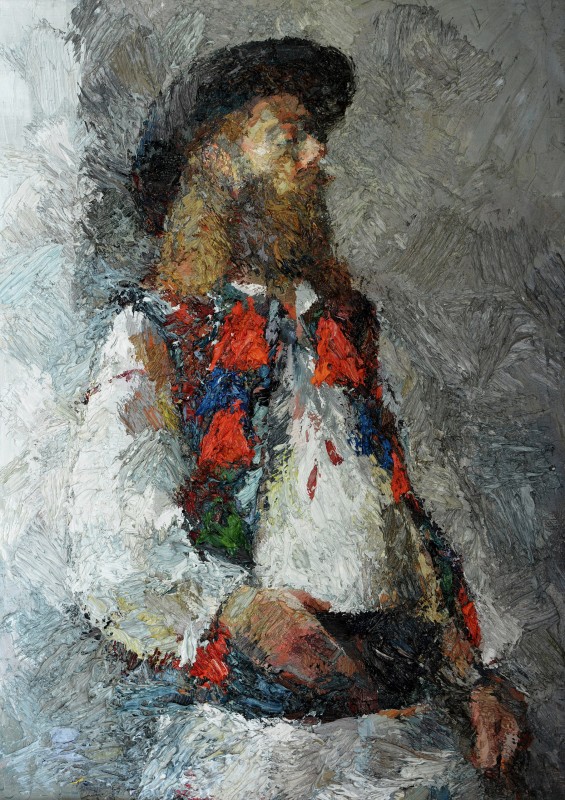 "Semifigură tematică" by Мэдэлина Cасиан, 2017, 700x500mm, масло / холст
