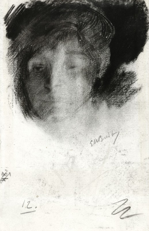 "Drawing. Portrait" by George Hendrik Breitner