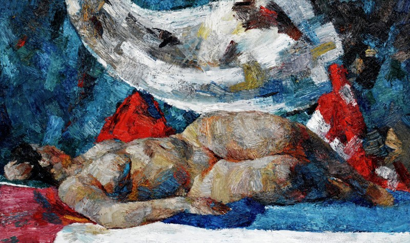 "Nude" by Ion Golubei, 2016, 600x1000mm, oil on canvas
