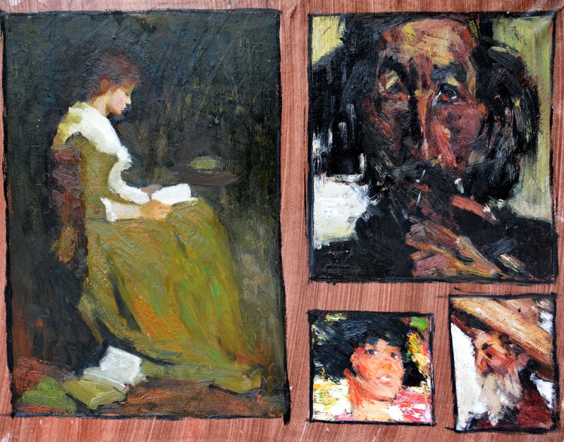 "Copie" by Victor Teslaru, 2014, 400x500mm, Ulei pe hârtie