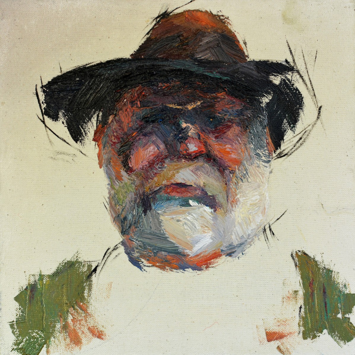 "Portret. Tibi" by Cristina Demian, 2015, 300x300mm, oil on canvas