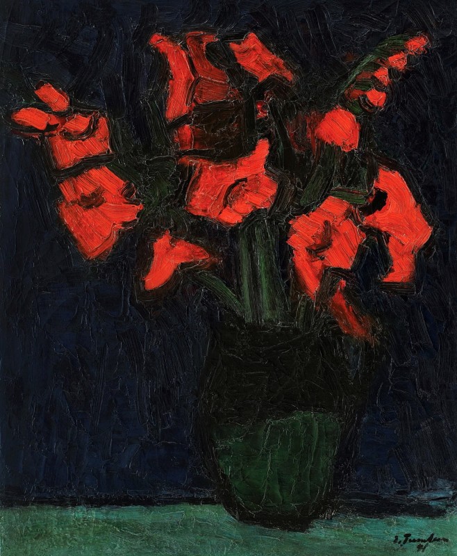 "Pictură. Flori" by Ion Țuculescu
