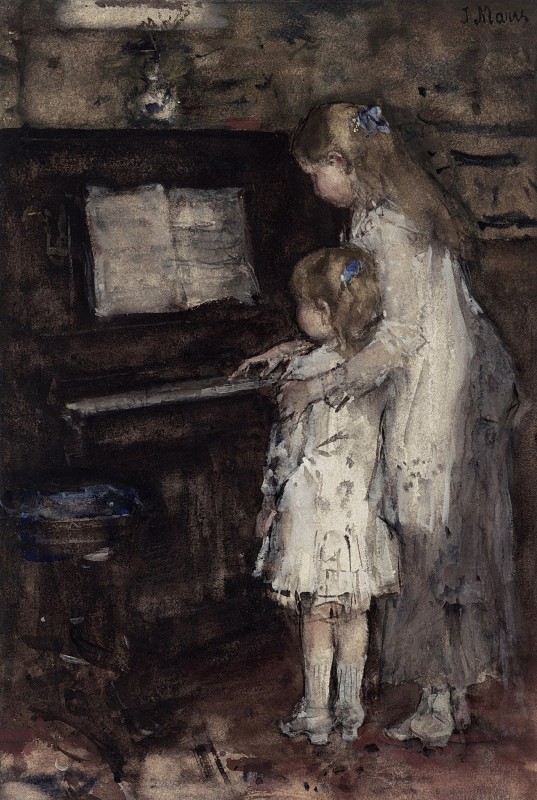 "Pictură. Oameni" by Jacob Maris