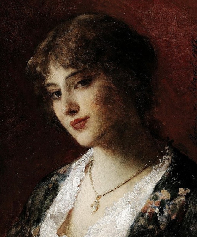 "Painting. Portrait" by Eugene de Blaas