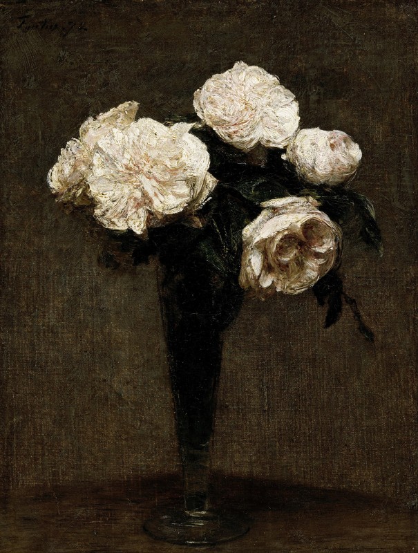 "Painting. Flowers" by Henri Fantin-Latour