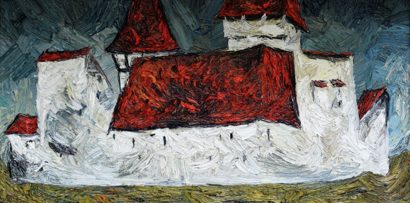 "Motiv. Dealul Frumos" by Влада Cибуc, 2015, 420x840mm, масло / холст