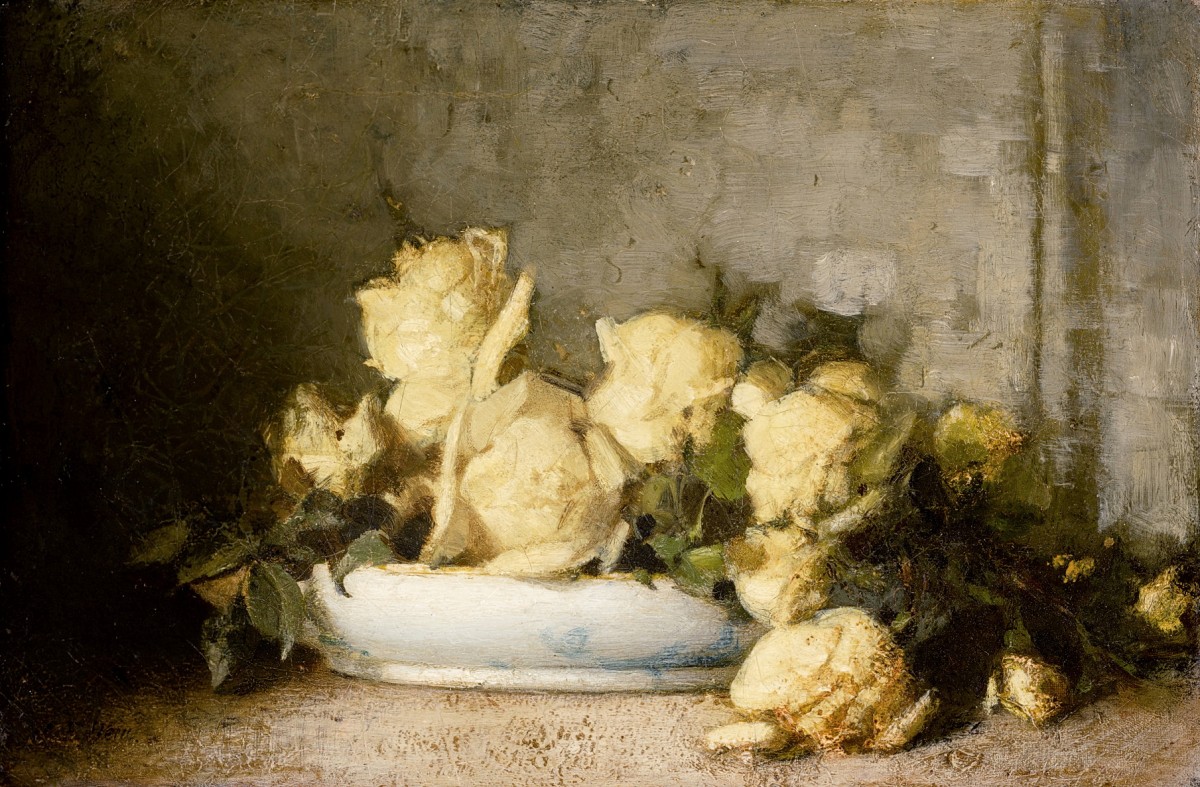 "Painting. Flowers" by John Ferguson Weir