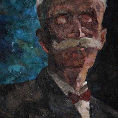 "Portret" by Alexandra Clapatiuc, 2007, 420x320mm, ulei pe pânză