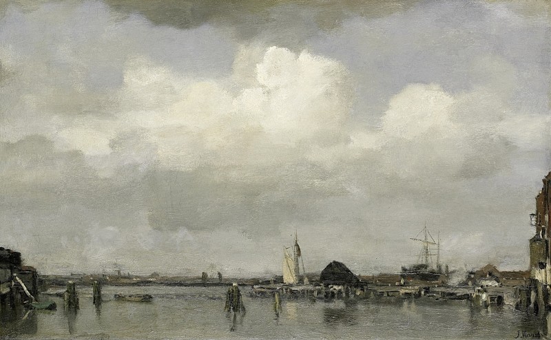 "Pictură. Peisaj maritim" by Jacob Maris