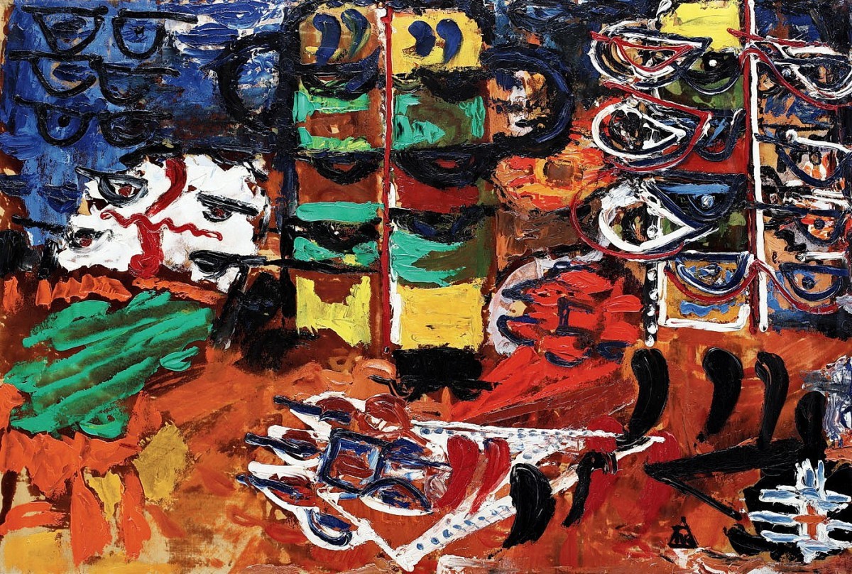 "Pictură. Abstract" by Ion Țuculescu