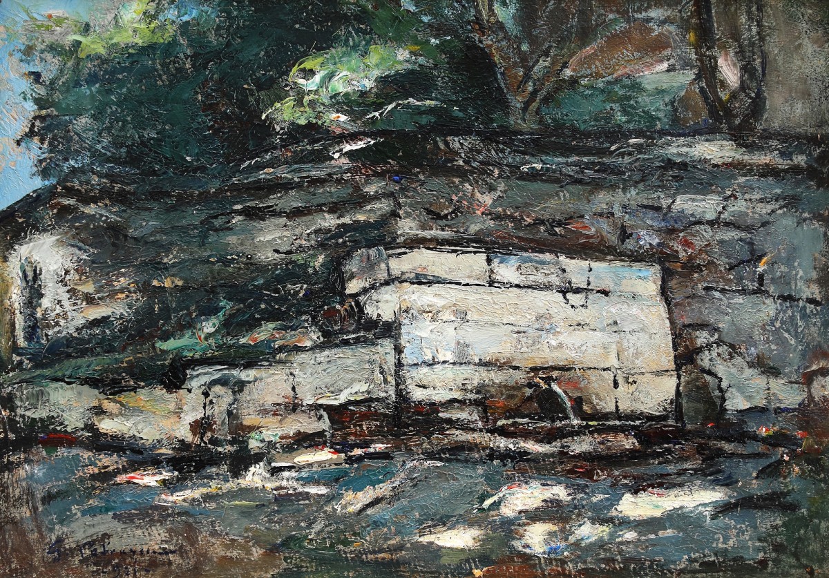 "Painting. Pleinair" by Gheorghe Petrașcu