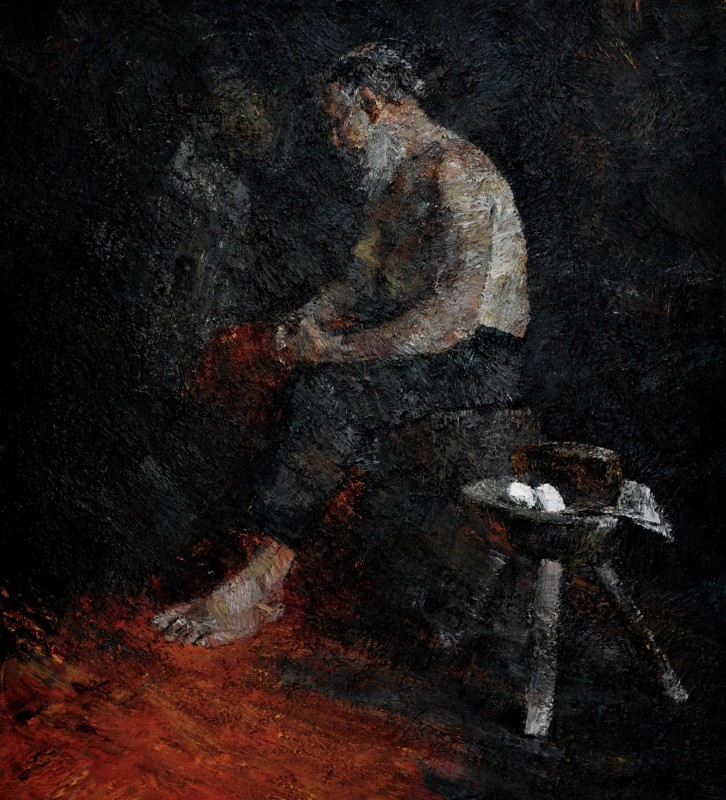 "Thematic figure" by Ion Golubei, 2016, 1000x900mm, oil on canvas