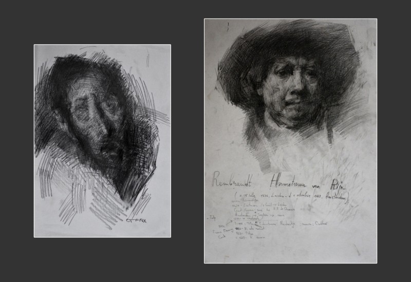 "Copy. Long term" by Alexandru Untilov, 300x200mm, 400x300mm, pencil on paper