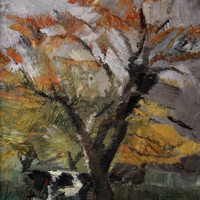 "Pictură. Pleinair. De lungă durată" by Alexandra Clapatiuc, 300x250mm, ulei pe pânză