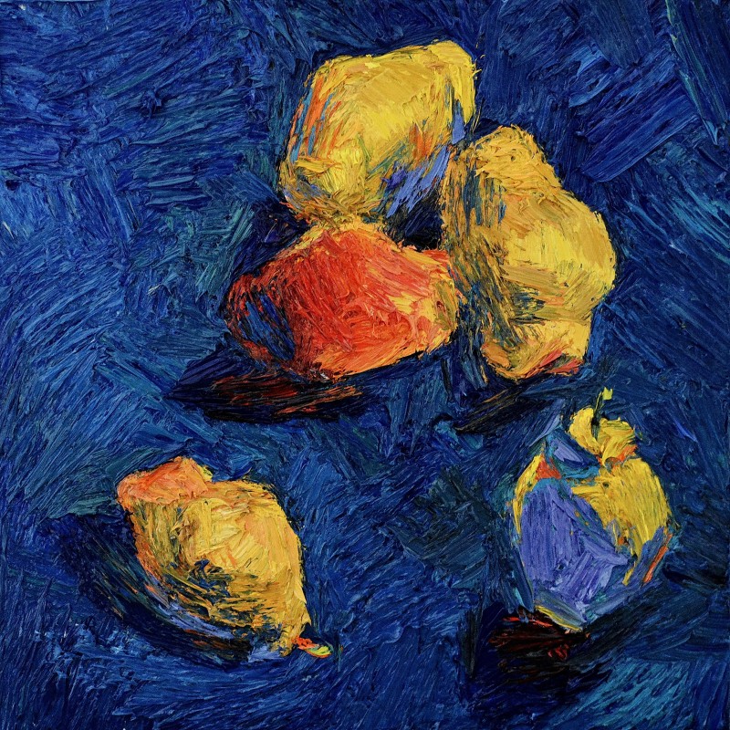 "Studiu. Natură statică" by Vlada Cibuc, 2015, 300x300mm, oil on canvas