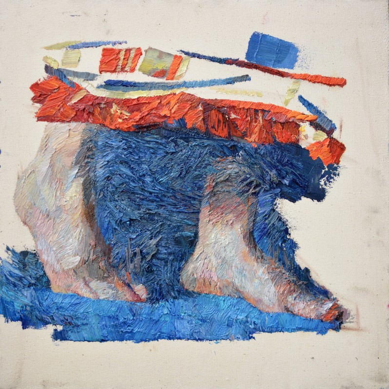 "Painting. Gypsum, head, hands, feet" by Maria Manchevici
