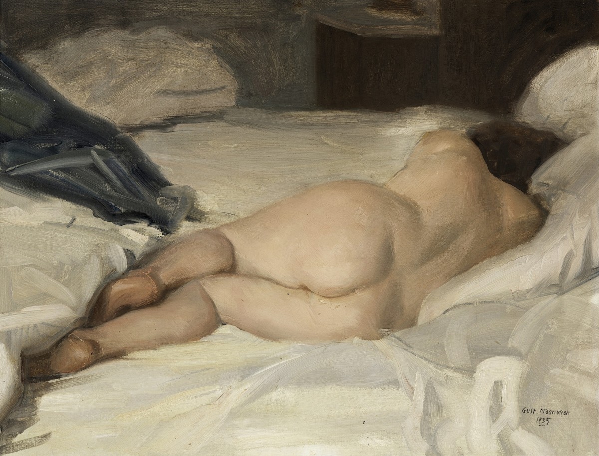 "Painting. Nude" by Gustaf Magnusson