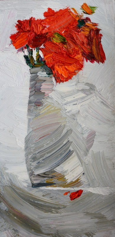 "Живопись. Этюд. Продолжительный" by Доина Мындреан, 400x200mm, масло / холст