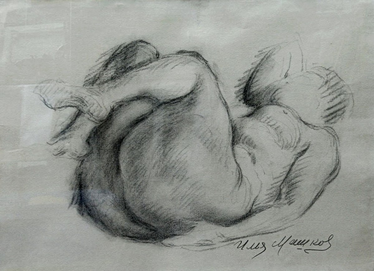 "Drawing. Nude" by Ilya Mashkov