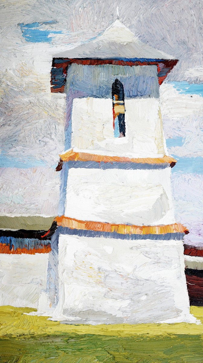 "Ramnicu-Valcea" by Anatol Ghimpu, oil on canvas