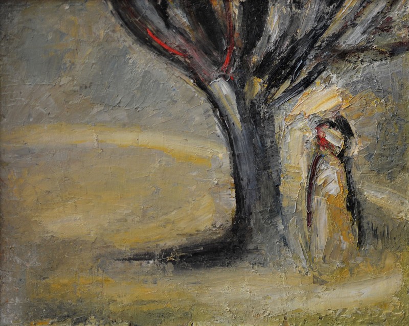 "Композиция" by Думитру Бродецчии, 1995, 400x500mm, масло / холст