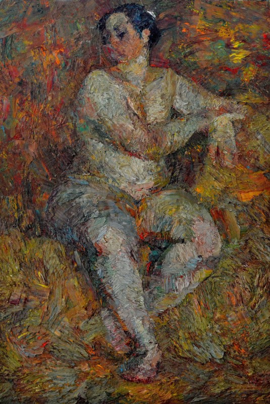 "Nud" by Victor Teslaru, 2014, 1000x680mm, oil on canvas