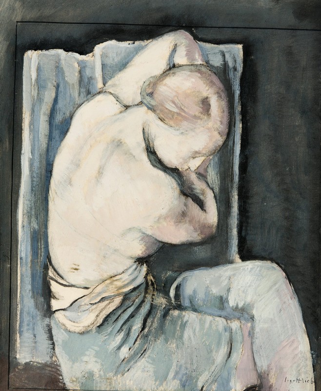 "Композиция. Обнаженка" by Leopold Gottlieb