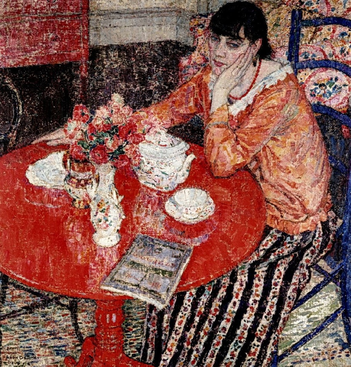 "Pictură. Natură statică" by Léon de Smet