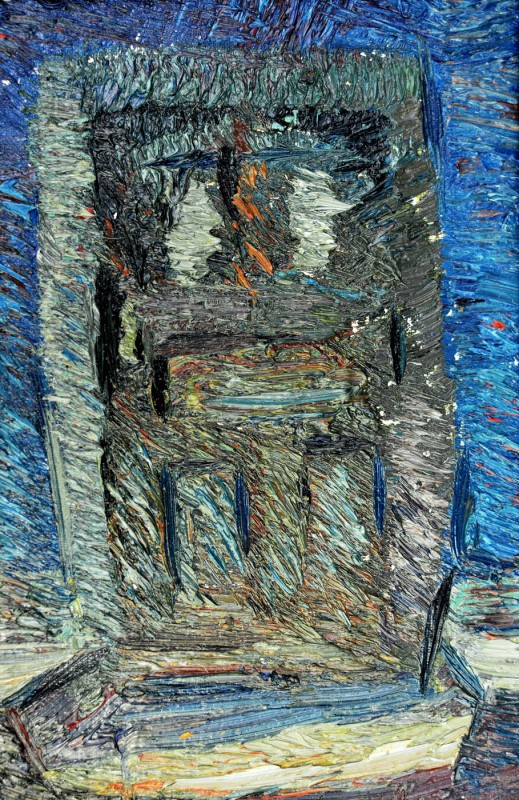 "Motiv" by Victor Teslaru, 2014, 300x200mm, oil on canvas