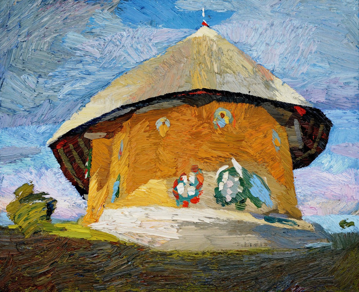 "Ramnicu-Valcea" by Anatol Ghimpu, oil on canvas