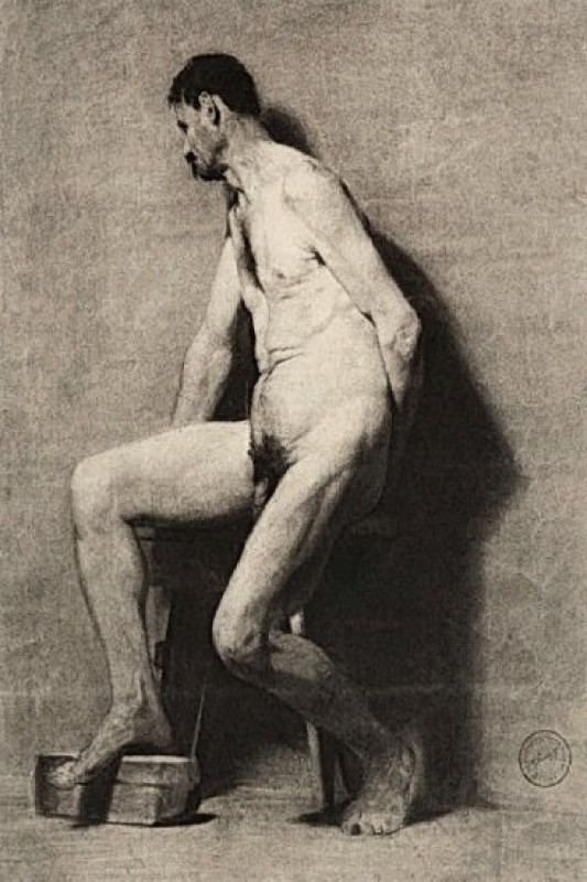 "Drawing. Nude" by Georgios Jakobides
