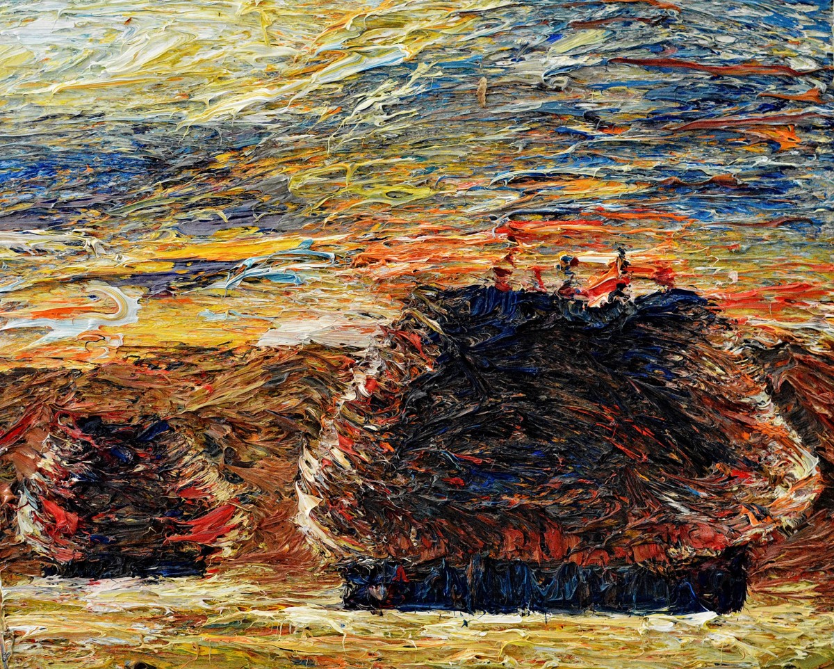 "Painting. Landscape. Pleinair. Long term" by Ioan Postică, 420x520mm, oil on canvas