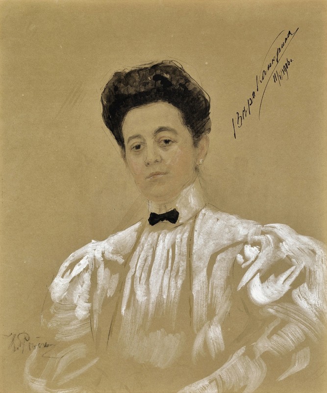 "Drawing. Portrait" by Ilya Efimovich Repin