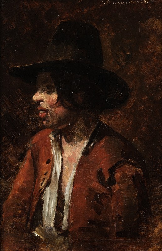 "Pictură. Portret" by Nicolas François Octave Tassaert
