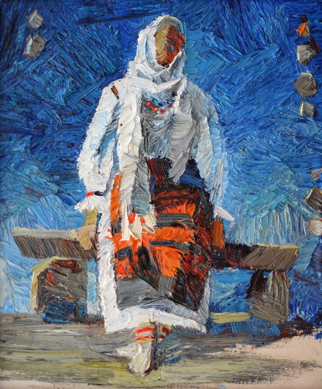 "Painting. Pleinair. Figure. Long term" by Natalia Fostica, 300x250mm, oil on canvas