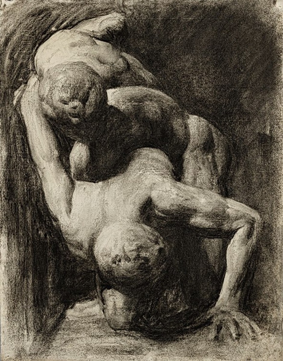 "Drawing. Nude" by Thomas Pollock Anshutz