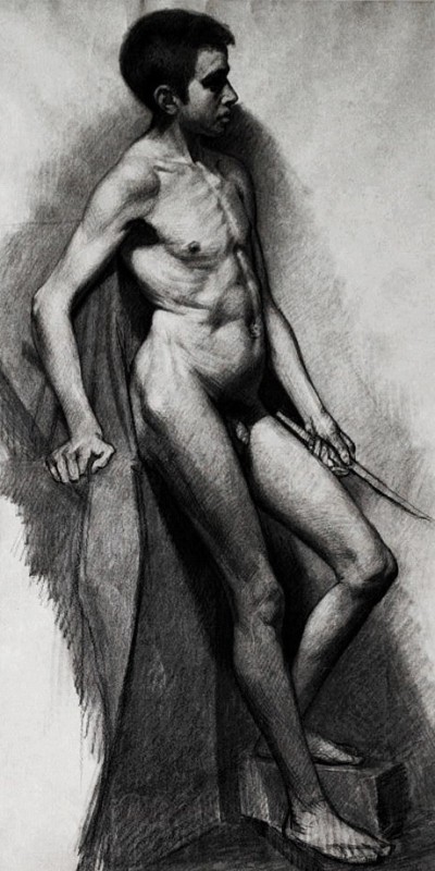 "Desen. Nud" by Hendrik Gerrit Bokhorst