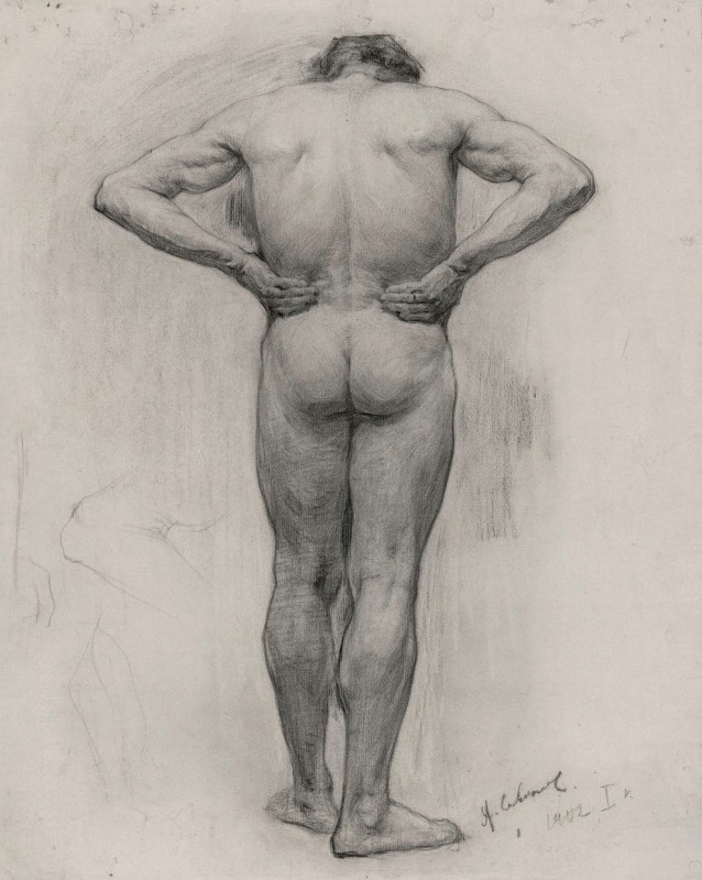 "Drawing. Nude" by Alexander Ivanovich Savinov