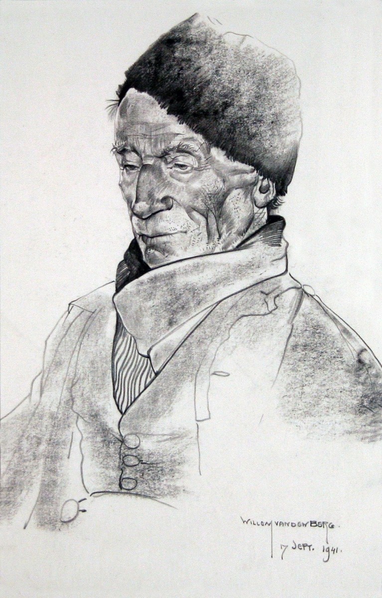 "Drawing. Portrait" by Willem van den Berg