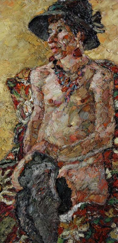 "Живопись. Обнаженка. Продолжительный" by Олга Илиеш, масло / холст