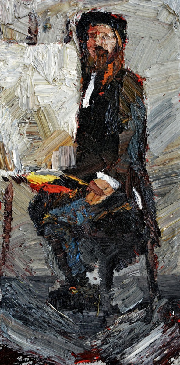 "Studiu. Figură" by Маиа Доина, 2016, 200x400mm, масло / холст
