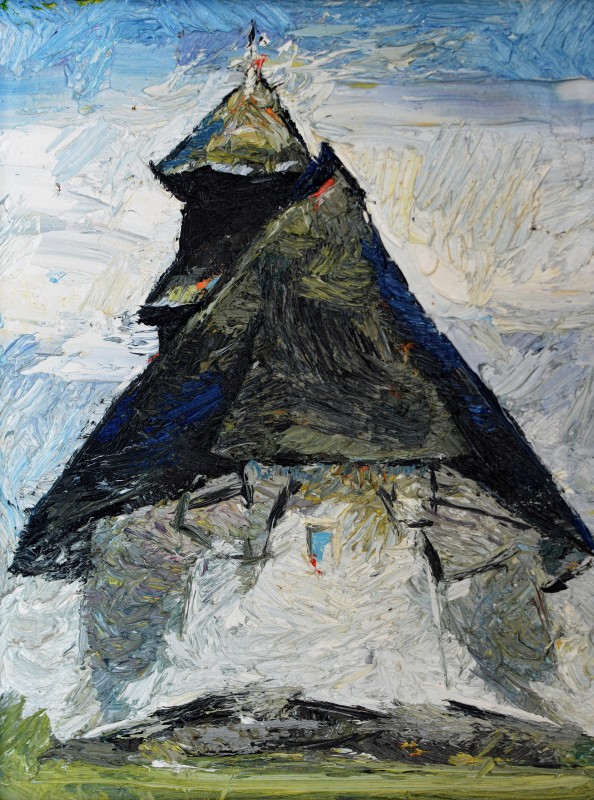 "Motiv. Râmnicu-Vâlcea" by Carolina Leagul, 2013, 400x300mm, ulei pe pânză